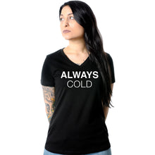 Load image into Gallery viewer, Always Cold Tapered V-Neck Tee Shirt
