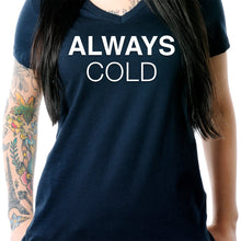 Load image into Gallery viewer, Always Cold Tapered V-Neck Tee Shirt
