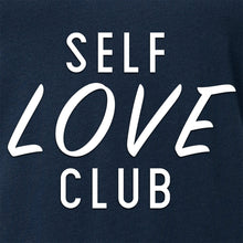 Load image into Gallery viewer, Self Love Club Black Tapered V-Neck Tee Shirt
