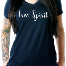 Load image into Gallery viewer, Free Spirit Tapered V-Neck Tee Shirt
