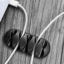 Load image into Gallery viewer, 10-Pack: Self Adhesive Cable Clips For Cord Holders Managing Cables Wires
