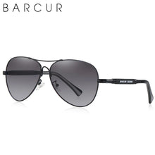 Load image into Gallery viewer, BARCUR Polarized Pilot Sunglasses for Men – Stylish Anti Blue Light UV400 Protection Gradient Mirror Lens Stainless Steel Trendy Frame – Fashion Aviator Sun Glasses for Men Ideal for Driving Travel Summer &amp; Outdoor Activities
