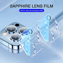 Load image into Gallery viewer, 9D Camera Lens Tempered Glass For iPhone 14 13 12 11 Pro Max Mini Screen Protector XR X XS Max 7 8 Plus SE 2020 Protective Glass Anti-Scratch Tempered Glass Camera Protector
