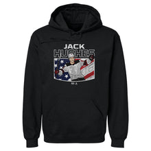 Load image into Gallery viewer, Jack Hughes New Jersey American Flag WHT
