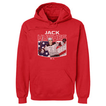 Load image into Gallery viewer, Jack Hughes New Jersey American Flag WHT
