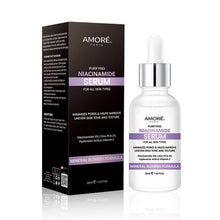 Load image into Gallery viewer, Amore Paris Niacinamide Face Serum 12% Plus Zinc 2%, Hyaluronic Acid &amp; Vitamin E, Dark Spot Remover, Pore Minimizer &amp; Aging Skin Treatment
