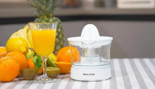 Load image into Gallery viewer, Max Star electric orange juicer MS-6110 40W removable container capacity of 0.5L two-way quality and resistance automatic juice juicer electric kitchen appliances
