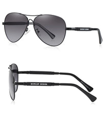 Load image into Gallery viewer, BARCUR Polarized Pilot Sunglasses for Men – Stylish Anti Blue Light UV400 Protection Gradient Mirror Lens Stainless Steel Trendy Frame – Fashion Aviator Sun Glasses for Men Ideal for Driving Travel Summer &amp; Outdoor Activities
