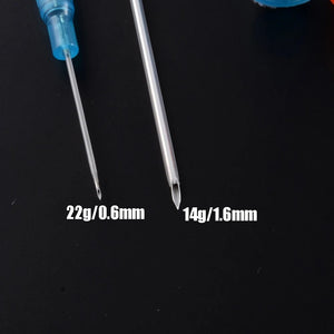 50PCS/Box Sterilised Piercing Needles IV Catheter Needles For Body Piercing Tattoo Tool Professional Piercing Supplies Kit
