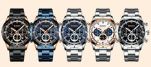 Load image into Gallery viewer, Men's Sports  Waterproof Stainless Steel Watch With Chronometers And Special Date Display Unique Design Perfect Gift
