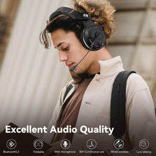 Load image into Gallery viewer, Wantek T2L  Wireless Noise-Canceling Headset  Black
