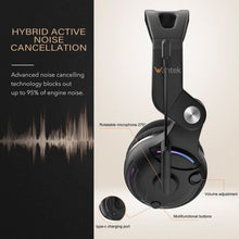 Load image into Gallery viewer, Wantek T2L  Wireless Noise-Canceling Headset  Black
