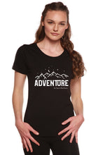 Load image into Gallery viewer, Adventure Printed Women's Bamboo/Cotton Short Sleeve Scoop Neck T-Shirt
