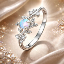 Load image into Gallery viewer, 925 Sterling Silver Opal &amp; CZ Ring 0.2cm Size 6.0 for Women

