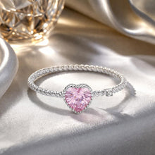 Load image into Gallery viewer, 925 Sterling Silver Plated Platinum CZ Ring Size 9.0 for Women
