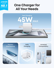 Load image into Gallery viewer, Anker Nano Charger (45W) with USB-C to USB-C Cable
