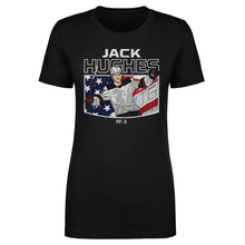 Load image into Gallery viewer, Jack Hughes New Jersey American Flag WHT
