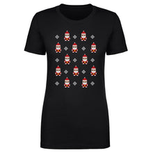 Load image into Gallery viewer, Christmas 8-bit Santas WHT
