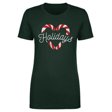Load image into Gallery viewer, Christmas Candy Cane Heart WHT
