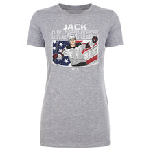 Load image into Gallery viewer, Jack Hughes New Jersey American Flag WHT
