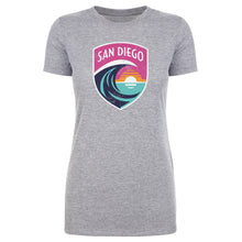 Load image into Gallery viewer, San Diego Wave FC Vintage Primary Logo WHT
