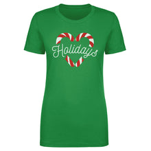 Load image into Gallery viewer, Christmas Candy Cane Heart WHT
