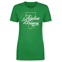 Load image into Gallery viewer, Jaylen Brown Boston Number Script WHT
