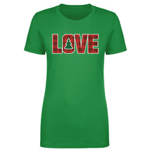 Load image into Gallery viewer, Christmas LOVE Christmas Plaid WHT
