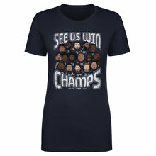 Load image into Gallery viewer, Seattle Football 2025 Champs Cartoon WHT
