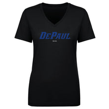 Load image into Gallery viewer, DePaul Blue Demons Wordmark Royal WHT
