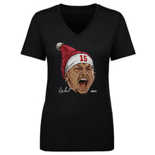 Load image into Gallery viewer, Patrick Mahomes Kansas City Portrait Santa Hat WHT
