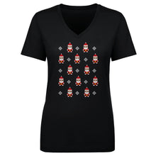 Load image into Gallery viewer, Christmas 8-bit Santas WHT
