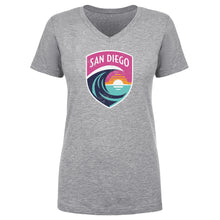 Load image into Gallery viewer, San Diego Wave FC Vintage Primary Logo WHT
