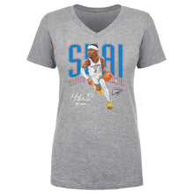 Load image into Gallery viewer, Shai Gilgeous-Alexander Oklahoma City Thunder Caricature WHT
