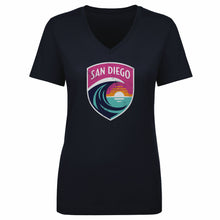 Load image into Gallery viewer, San Diego Wave FC Vintage Primary Logo WHT
