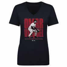 Load image into Gallery viewer, Omar Vizquel Cleveland Player Name WHT

