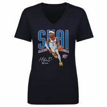 Load image into Gallery viewer, Shai Gilgeous-Alexander Oklahoma City Thunder Caricature WHT
