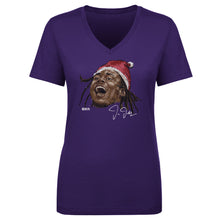 Load image into Gallery viewer, Justin Jefferson Minnesota Portrait Santa Hat WHT

