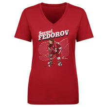 Load image into Gallery viewer, Sergei Fedorov Detroit Retro WHT
