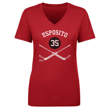 Load image into Gallery viewer, Tony Esposito Chicago 35 Goalie Sticks WHT
