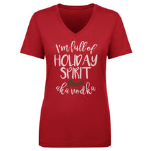 Load image into Gallery viewer, Christmas I'm Full Of Holiday Spirit WHT
