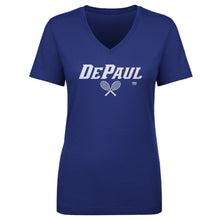 Load image into Gallery viewer, DePaul Blue Demons Tennis Minimalist WHT
