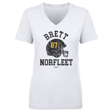 Load image into Gallery viewer, Brett Norfleet College Helmet Font
