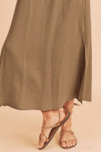 Load image into Gallery viewer, Side Slit Round Neck Sleeveless Tank Dress For Women Versatile, Comfortable, and Breezy Wardrobe Essential for Warm Weather
