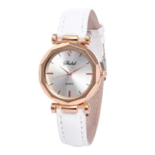Load image into Gallery viewer, Women Watch Rhinestone Fashion Exquisite Women Leather Casual Watch Luxury Analog Quartz Crystal Wristwatch Bracelet Watch For Women and Girls
