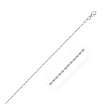 Load image into Gallery viewer, 14k White Gold Solid Diamond Cut Rope Chain 1.5mm

