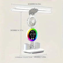 Load image into Gallery viewer, Smart Touch LED Desk Lamp – USB Powered, Dual Head, Dimmable, Color Changing
