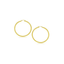 Load image into Gallery viewer, 14k Yellow Gold Polished Hoop Earrings (15 mm)
