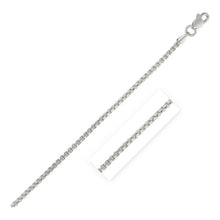 Load image into Gallery viewer, 14k White Gold Round Box Chain 1.35 mm
