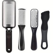 Load image into Gallery viewer, 4-Piece Stainless Steel Foot File Set – Callus &amp; Dead Skin Remover

